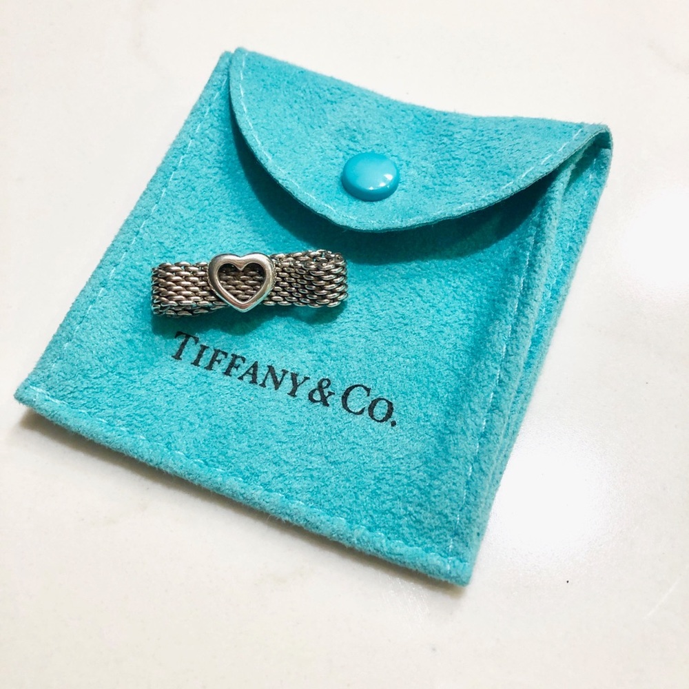 Tiffany Mesh Heart Ring